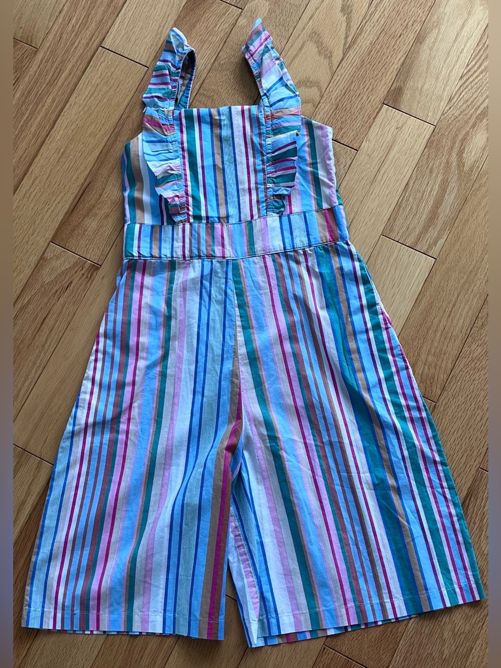 Peppermint Pastel Striped Romper - Pink, Blue & Green